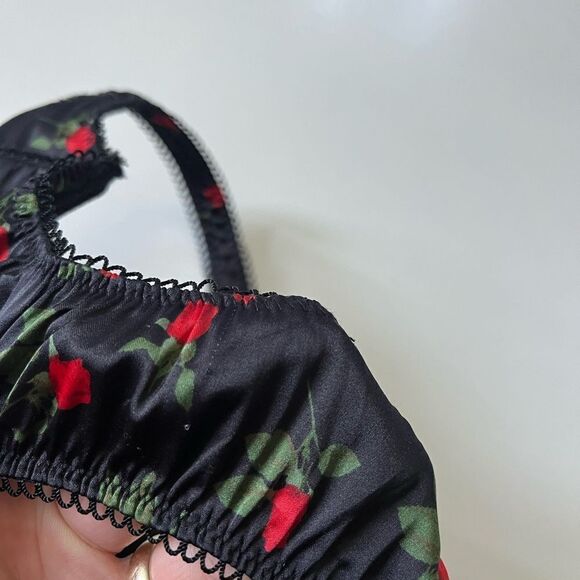 For Love And Lemons Love Song Bra Floral XS - Picture 9 of 10